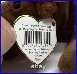Ty Beanie Baby Chocolate the Moose 1993 Rare Retired 1 Of the Original 9 Mint