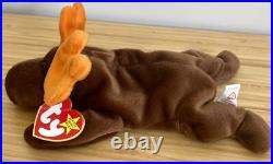 Ty Beanie Baby Chocolate the Moose 1993 with rare tag errors