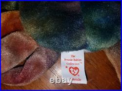 Ty Beanie Baby Claude the Crab Ty Dye Retired PVC VERY RARE, with FACTORY Errors