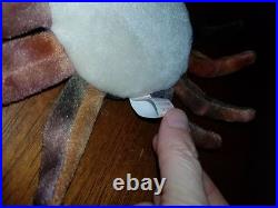 Ty Beanie Baby Claude the Crab Ty Dye Retired PVC VERY RARE, with FACTORY Errors