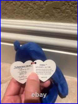 Ty Beanie Baby Clubby 1998 Errors Rare