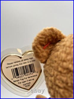 Ty Beanie Baby Curly Bear RARE Tag Sticker Error- With Multiple Errors