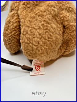 Ty Beanie Baby Curly Bear RARE Tag Sticker Error- With Multiple Errors Ty Beanie Baby Curly Bear RARE Tag Sticker Error- With Multiple Errors