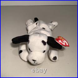 Ty Beanie Baby Dotty The Dog 1996 Vintage Rare PVC Pellets