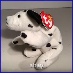 Ty Beanie Baby Dotty The Dog 1996 Vintage Rare PVC Pellets