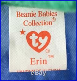 Ty Beanie Baby Erin 1997 Rare Retired MULTIPLE TAG ERRORS