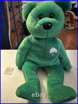 Ty Beanie Baby Erin RARE Errors Mint condition Never played with