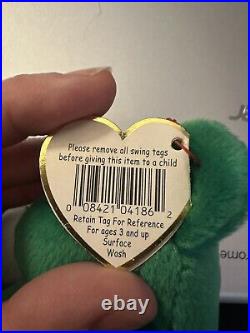 Ty Beanie Baby Erin RARE Errors Mint condition Never played with