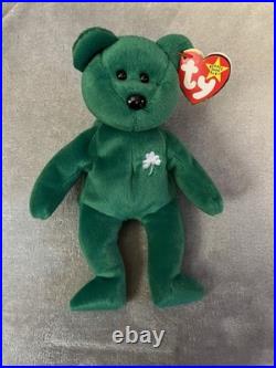 Ty Beanie Baby Erin The Bear 1997 Retired Plush Toy W ERRORS MINT RARE
