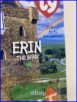 Ty Beanie Baby Erin The Bear 1997 Retired Plush Toy with Rare Tag Errors