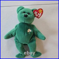 Ty Beanie Baby Erin the Bear 1997 Retired Plush Toy with ERRORS MINT RARE