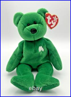 Ty Beanie Baby Erin the Bear 1997 Retired Plush Toy with ERRORS MINT RARE