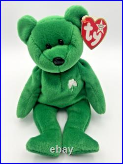 Ty Beanie Baby Erin the Bear 1997 Retired Plush Toy with ERRORS MINT RARE