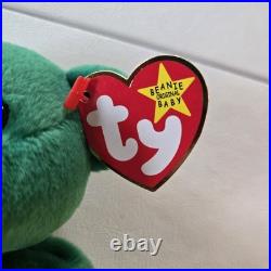 Ty Beanie Baby Erin the Bear 1997 Retired Plush Toy with ERRORS MINT RARE