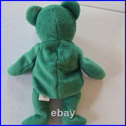 Ty Beanie Baby Erin the Bear 1997 Retired Plush Toy with ERRORS MINT RARE