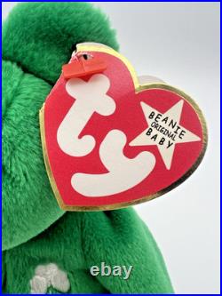 Ty Beanie Baby Erin the Bear 1997 Retired Plush Toy with ERRORS MINT RARE