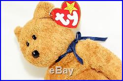 Ty Beanie Baby FUZZ 1996 Soft Bear with Tag ERRORS Plush Toy RARE NEW RETIRED