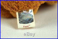 Ty Beanie Baby FUZZ 1996 Soft Bear with Tag ERRORS Plush Toy RARE NEW RETIRED