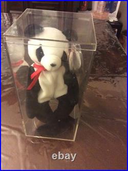 Ty Beanie Baby Fortune Rare, Retired, Mintwith Errorsin Display Case Ty Beanie Baby Fortune Rare, Retired, Mintwith Errorsin Display Case