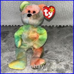 Ty Beanie Baby Garcia Bear 1993 Multicolor Super Rare Highly Collectible Ty Beanie Baby Garcia Bear 1993 Multicolor Super Rare Highly Collectible