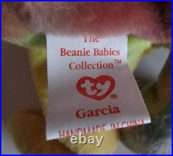 Ty Beanie Baby Garcia RARE-RETIRED NWMT 1993 1st Edition 4Gen tag PVC Ty Beanie Baby Garcia RARE-RETIRED NWMT 1993 1st Edition 4Gen tag PVC