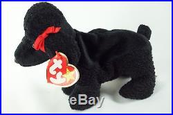 Ty Beanie Baby GiGi 1997 Poodle Dog with Tag ERRORS Plush Toy RARE PE NEW RETIRED