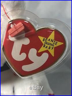 Ty Beanie Baby Glory The Bear-Retired With Tag Errors Rare
