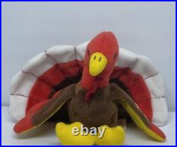 Ty Beanie Baby Gobbles The Turkey 1996 Tag Errors Mint Retired Rare Pvc