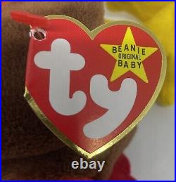 Ty Beanie Baby Gobbles The Turkey 1996 Tag Errors Mint Retired Rare Pvc