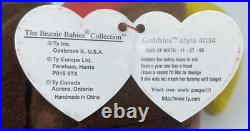 Ty Beanie Baby Gobbles The Turkey 1996 Tag Errors Mint Retired Rare Pvc