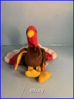 Ty Beanie Baby Gobbles the Turkey (1996/1997 Tag Error) With Tags Rare Ty Beanie Baby Gobbles the Turkey (1996/1997 Tag Error) With Tags Rare