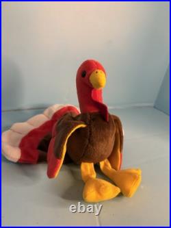 Ty Beanie Baby Gobbles the Turkey (1996/1997 Tag Error) With Tags Rare Ty Beanie Baby Gobbles the Turkey (1996/1997 Tag Error) With Tags Rare