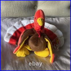 Ty Beanie Baby Gobbles the Turkey (1996/1997 Tag Error) With Tags Rare Retired Ty Beanie Baby Gobbles the Turkey (1996/1997 Tag Error) With Tags Rare Retired