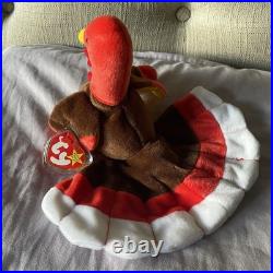 Ty Beanie Baby Gobbles the Turkey (1996/1997 Tag Error) With Tags Rare Retired Ty Beanie Baby Gobbles the Turkey (1996/1997 Tag Error) With Tags Rare Retired