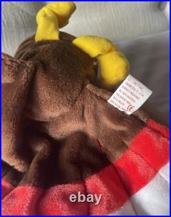 Ty Beanie Baby Gobbles the Turkey (1996/1997 Tag Error) With Tags Rare Retired Ty Beanie Baby Gobbles the Turkey (1996/1997 Tag Error) With Tags Rare Retired