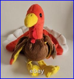 Ty Beanie Baby. Gobbles the turkey Rare/Retired NMWT with Tag Errors Ty Beanie Baby. Gobbles the turkey Rare/Retired NMWT with Tag Errors