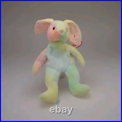 Ty Beanie Baby Hippie the Bunny. RARE/ RETIRED/ TAG ERRORS