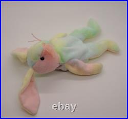 Ty Beanie Baby Hippie the Bunny. RARE/ RETIRED/ TAG ERRORS