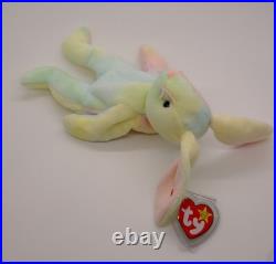 Ty Beanie Baby Hippie the Bunny. RARE/ RETIRED/ TAG ERRORS