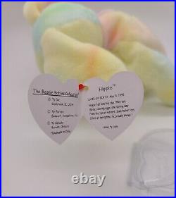 Ty Beanie Baby Hippie the Bunny. RARE/ RETIRED/ TAG ERRORS