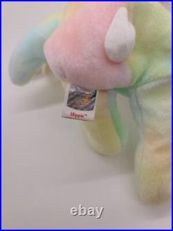 Ty Beanie Baby Hippie the Bunny. RARE/ RETIRED/ TAG ERRORS