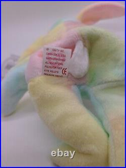 Ty Beanie Baby Hippie the Bunny. RARE/ RETIRED/ TAG ERRORS