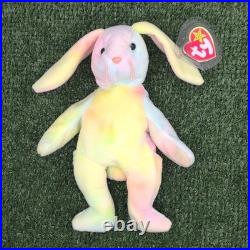 Ty Beanie Baby Hippie the Bunny. Rare Retired With Tag ERRORS Vintage