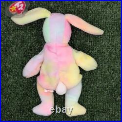 Ty Beanie Baby Hippie the Bunny. Rare Retired With Tag ERRORS Vintage