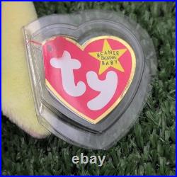 Ty Beanie Baby Hippie the Bunny. Rare Retired With Tag ERRORS Vintage