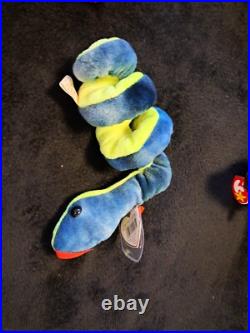 Ty Beanie Baby Hissy The Snake 1997 PVC Pellets Rare Retired Vintage