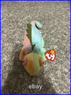Ty Beanie Baby Iggy The Iguana Rare Rainbow Style. Multiple Tag Errors. Mint Ty Beanie Baby Iggy The Iguana Rare Rainbow Style. Multiple Tag Errors. Mint