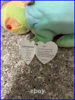 Ty Beanie Baby Iggy The Iguana Rare Rainbow Style. Multiple Tag Errors. Mint Ty Beanie Baby Iggy The Iguana Rare Rainbow Style. Multiple Tag Errors. Mint