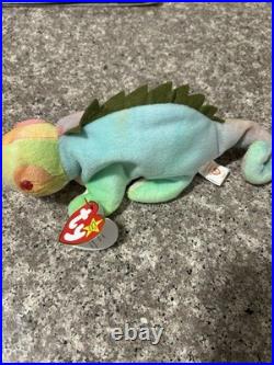 Ty Beanie Baby Iggy The Iguana Rare Rainbow Style. Multiple Tag Errors. Mint Ty Beanie Baby Iggy The Iguana Rare Rainbow Style. Multiple Tag Errors. Mint