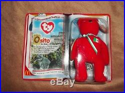 Ty Beanie Baby International Bears II Rare Osito Bear Brand New